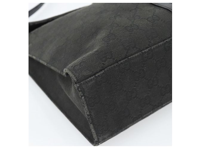GUCCI GG Canvas Jackie Shoulder Bag Black Silver 001 3355 - vista 14