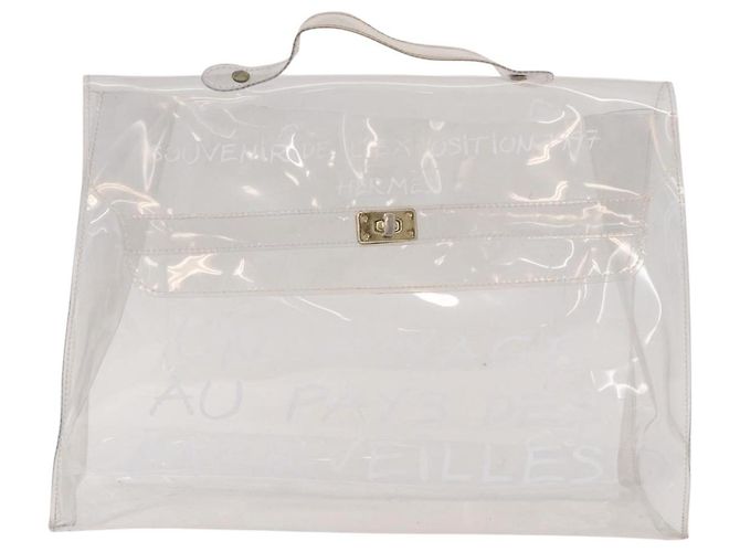 Hermès HERMES Bolsa de mão Kelly em vinil Vinyl Clear - vista 13