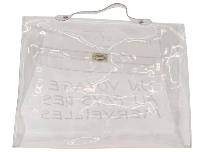 Hermès HERMES Bolsa de mão Kelly em vinil Vinyl Clear - vista 2