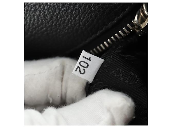 PRADA Shoulder Bag Leather Black Silver - vista 11
