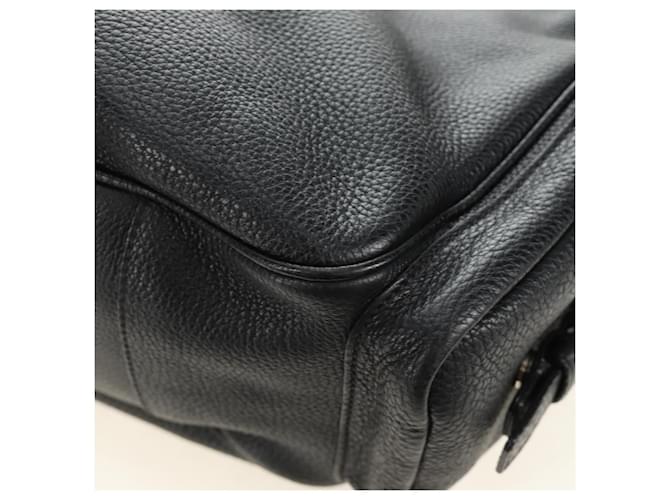PRADA Shoulder Bag Leather Black Silver - vista 17