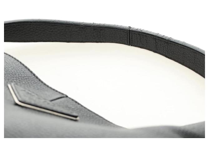 PRADA Shoulder Bag Leather Black Silver - vista 9