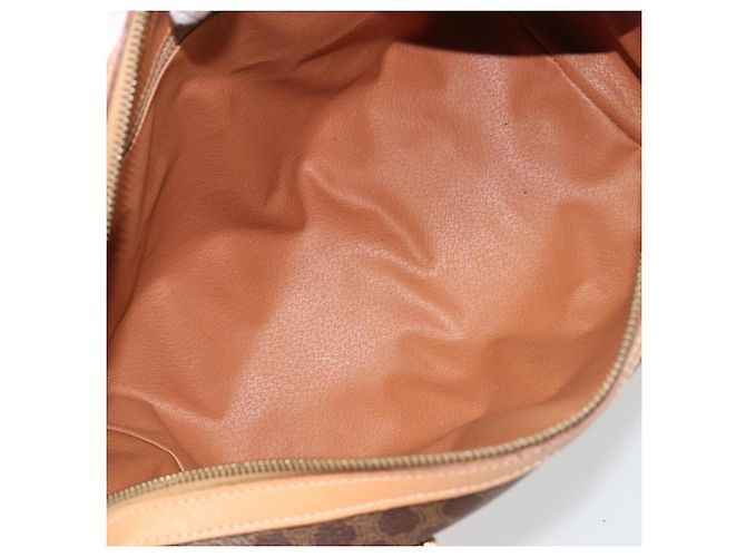 Céline CELINE Macadam Canvas Handtasche PVC Leder Braun Gold - Ansicht 11