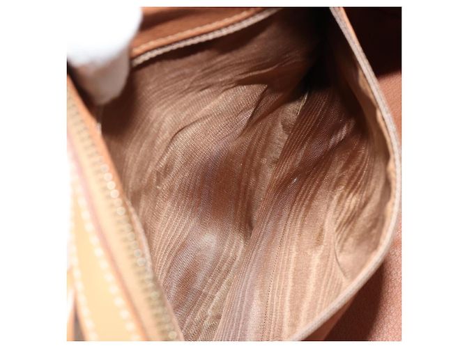 Céline CELINE Macadam Canvas Handtasche PVC Leder Braun Gold - Ansicht 22