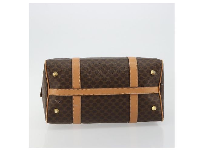 Céline CELINE Macadam Canvas Handtasche PVC Leder Braun Gold - Ansicht 5