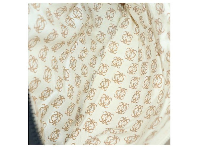 LOEWE Anagram Boston Bag Leather Black Gold - vista 21