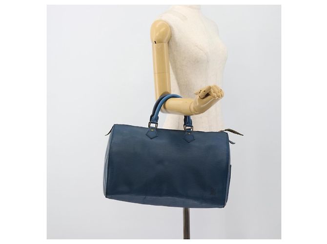 LOUIS VUITTON Epi Speedy 35 Bolsa de mão Toledo Blue M42995 LV - vista 21
