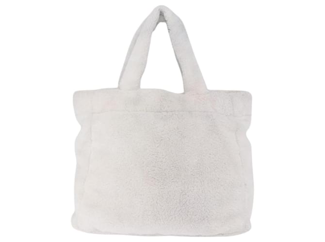 PRADA Tote Bag Pile White Silver - vista 2