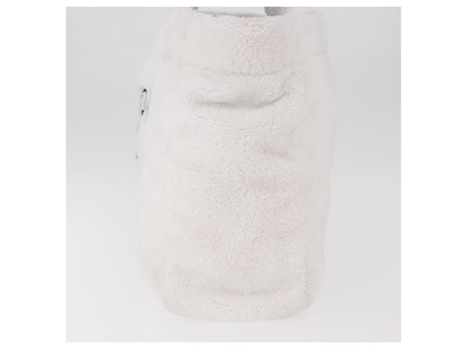PRADA Tote Bag Pile White Silver - vista 3