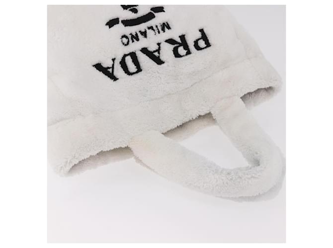 PRADA Tote Bag Pile White Silver - vista 6