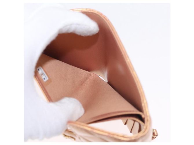CHANEL Matelasse Compact Wallet Lamb Skin Gold CC - vista 20