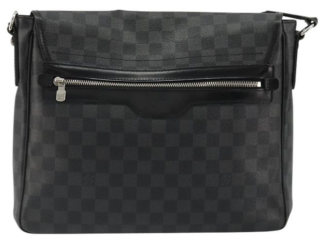 LOUIS VUITTON Damier Graphite Daniel MM Shoulder Bag N58029 LV - vista 2