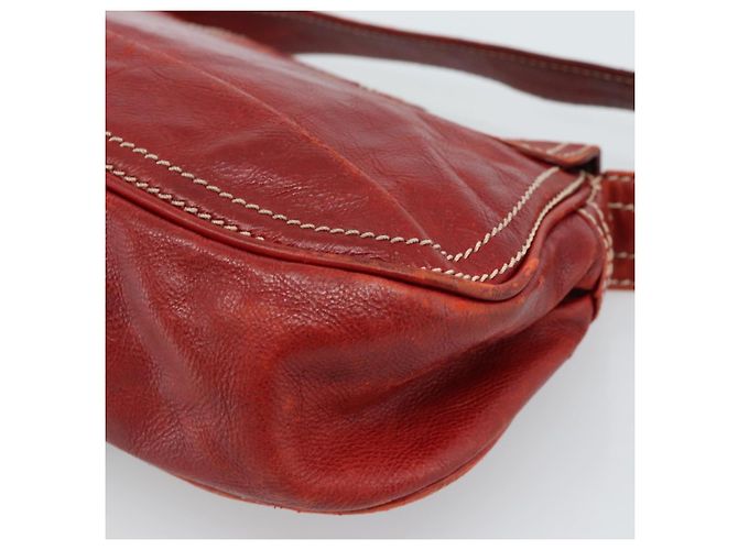 Céline CELINE Shoulder Bag Leather Red Gold - vista 15