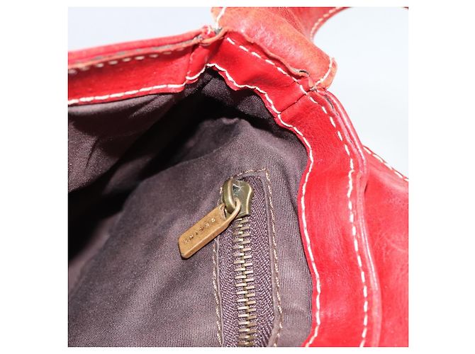 Céline CELINE Shoulder Bag Leather Red Gold - vista 19