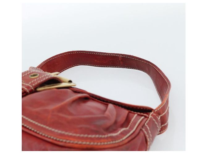 Céline CELINE Shoulder Bag Leather Red Gold - vista 8