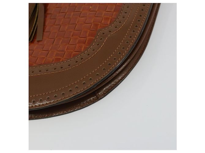 SAINT LAURENT Shoulder Bag Leather Brown Gold - vista 14