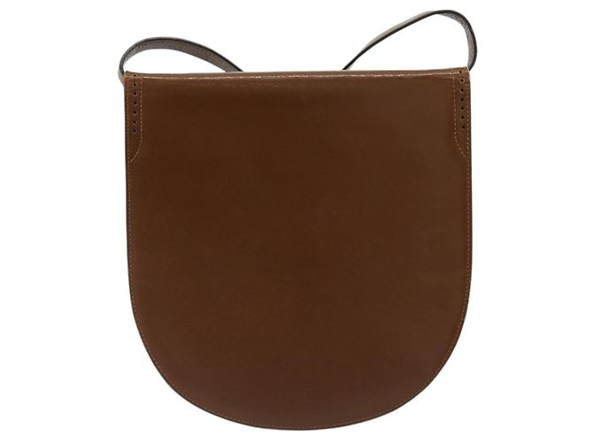SAINT LAURENT Shoulder Bag Leather Brown Gold - vista 2
