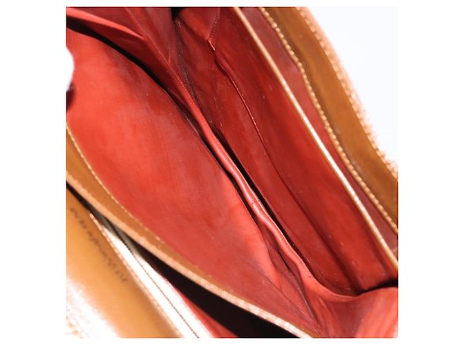 SAINT LAURENT Shoulder Bag Leather Brown Gold - vista 22