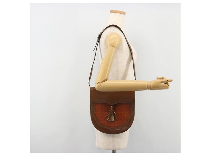 SAINT LAURENT Shoulder Bag Leather Brown Gold - vista 23