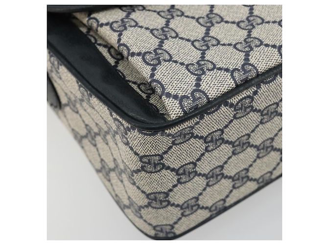 GUCCI GG Supreme Sherry Line Shoulder Bag PVC Navy Gold 904 02 064 - vista 15