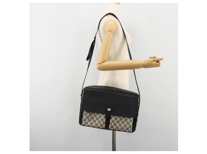 GUCCI GG Supreme Sherry Line Shoulder Bag PVC Navy Gold 904 02 064 - vista 25