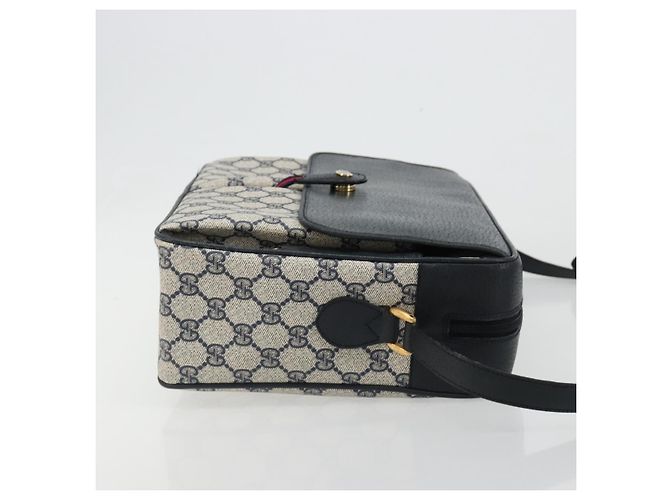 GUCCI GG Supreme Sherry Line Shoulder Bag PVC Navy Gold 904 02 064 - vista 3