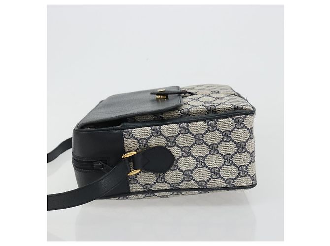 GUCCI GG Supreme Sherry Line Shoulder Bag PVC Navy Gold 904 02 064 - vista 4