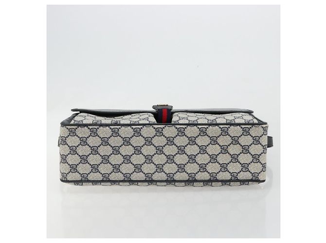GUCCI GG Supreme Sherry Line Shoulder Bag PVC Navy Gold 904 02 064 - vista 5