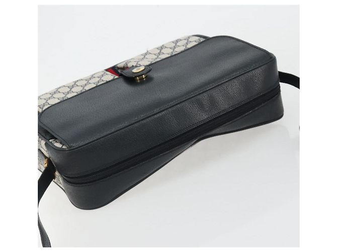 GUCCI GG Supreme Sherry Line Shoulder Bag PVC Navy Gold 904 02 064 - vista 6