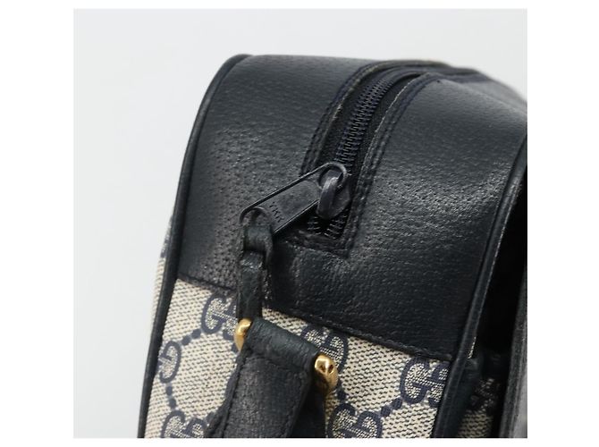 GUCCI GG Supreme Sherry Line Shoulder Bag PVC Navy Gold 904 02 064 - vista 9