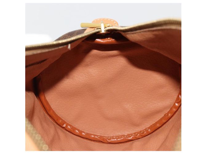 Céline CELINE Macadam Canvas Hand Bag PVC Leather Brown Gold - vista 19