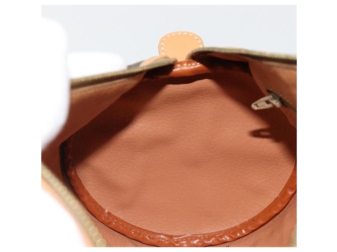 Céline CELINE Macadam Canvas Hand Bag PVC Leather Brown Gold - vista 20