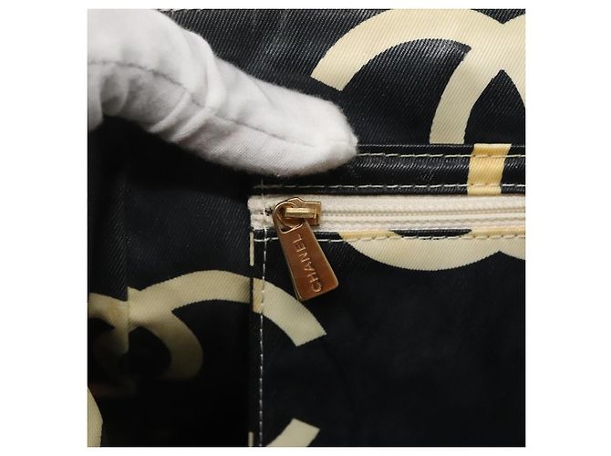 CHANEL Matelasse Chain Shoulder Bag Straw White Gold CC - vista 20