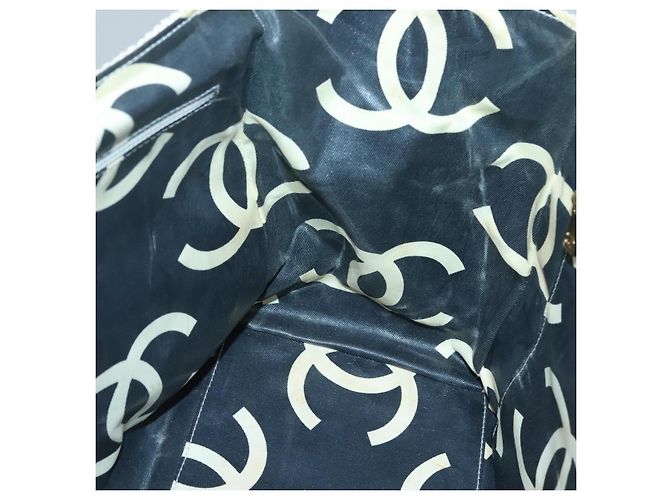 CHANEL Matelasse Chain Shoulder Bag Straw White Gold CC - vista 22