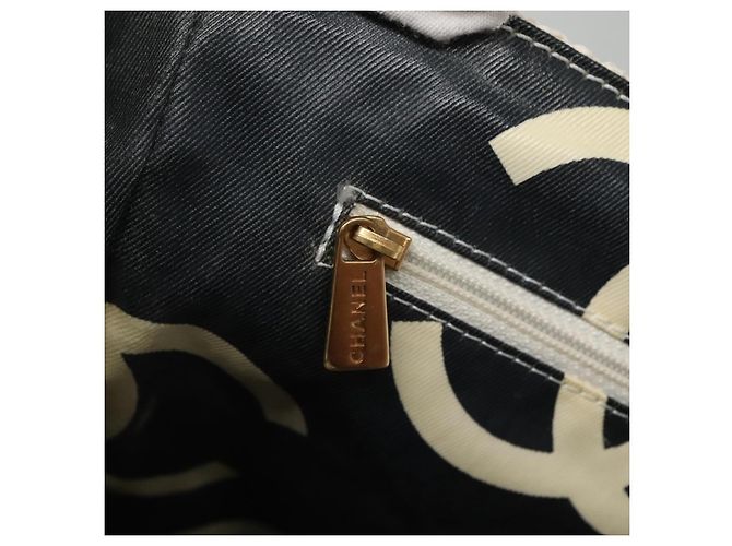CHANEL Matelasse Chain Shoulder Bag Straw White Gold CC - vista 9
