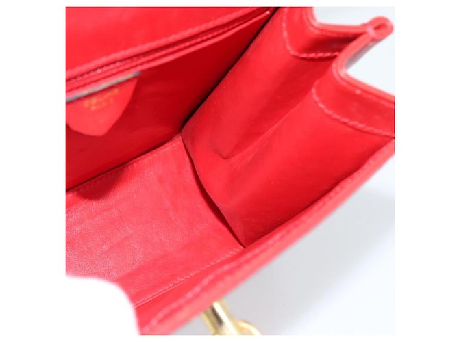 Céline CELINE Hand Bag Leather 2way Red Gold - vista 12