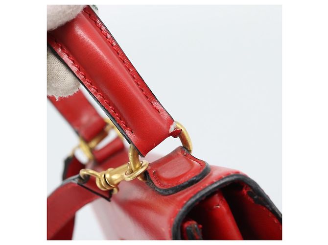 Céline CELINE Hand Bag Leather 2way Red Gold - vista 15