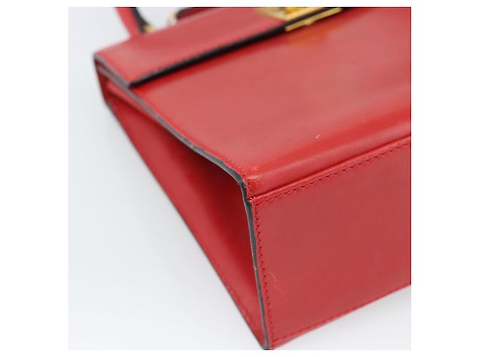 Céline CELINE Hand Bag Leather 2way Red Gold - vista 19
