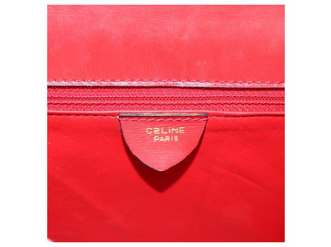 Céline CELINE Hand Bag Leather 2way Red Gold - vista 21
