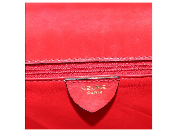 Céline CELINE Hand Bag Leather 2way Red Gold - vista 24
