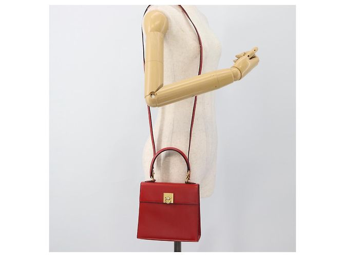 Céline CELINE Hand Bag Leather 2way Red Gold - vista 27