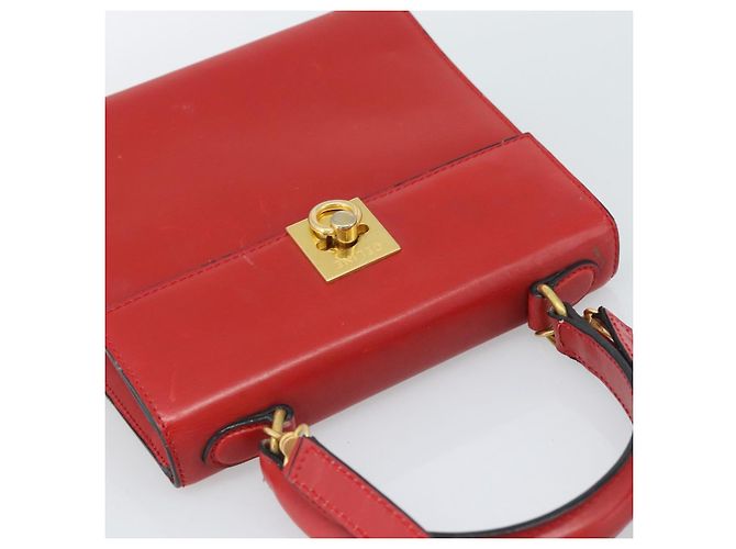 Céline CELINE Hand Bag Leather 2way Red Gold - vista 6