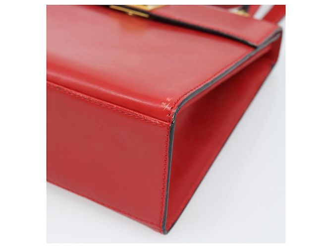 Céline CELINE Hand Bag Leather 2way Red Gold - vista 9