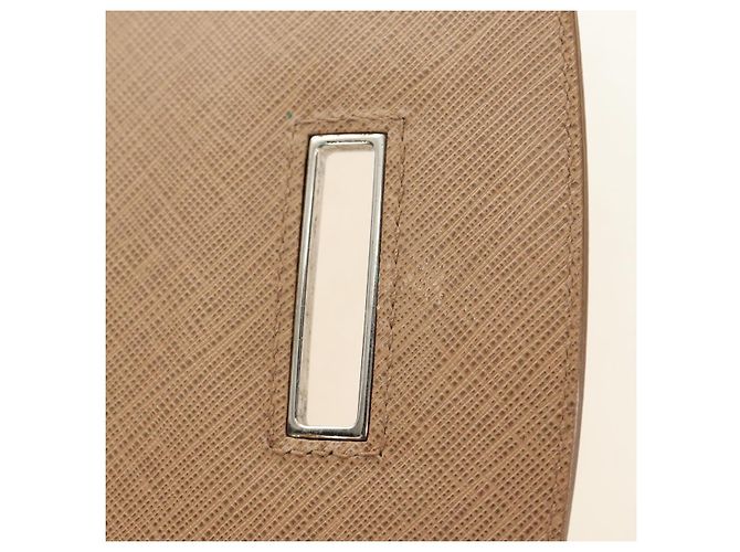 Salvatore Ferragamo Gancini Hand Bag Leather 2way Beige Silver - vista 22