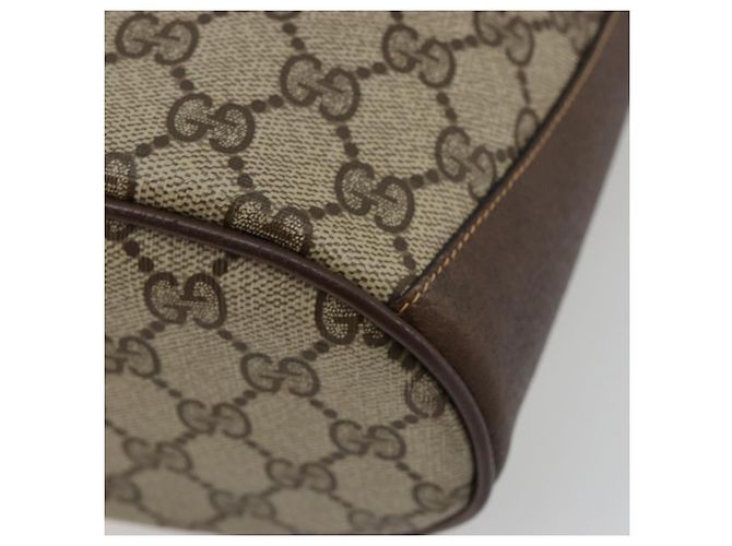 GUCCI GG Supreme Web Sherry Line Bag PVC Beige Gold 904 02 081 - vista 15