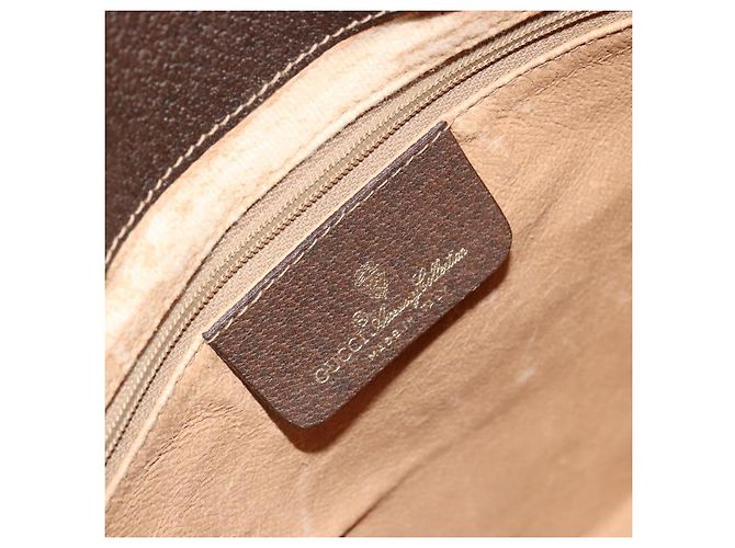 GUCCI GG Supreme Web Sherry Line Bag PVC Beige Gold 904 02 081 - vista 18