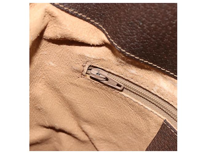 GUCCI GG Supreme Web Sherry Line Bag PVC Beige Gold 904 02 081 - vista 21