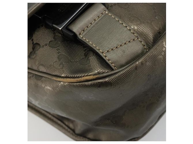 GUCCI GG Implementation Shoulder Bag PVC Gray Silver 201447 - vista 15