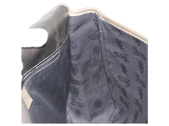 GUCCI GG Implementation Shoulder Bag PVC Gray Silver 201447 - vista 20