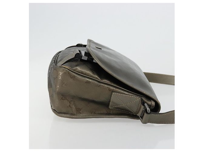 GUCCI GG Implementation Shoulder Bag PVC Gray Silver 201447 - vista 3